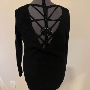 Torrid sweater with back webbing